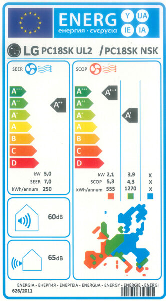 LG Standard Plus PC18SK.NSK Wandklimageräte Set - 5,0 kW