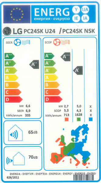 LG Standard Plus PC24SK.NSK Wandklimageräte Set - 6,6 kW