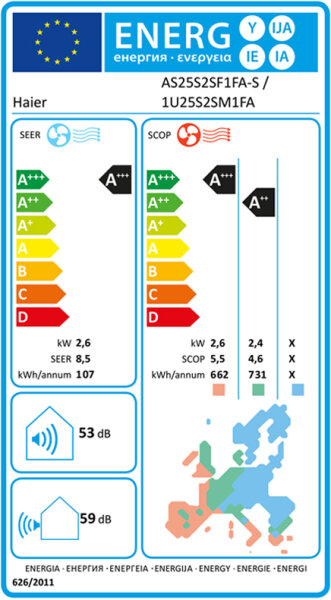 Haier Flexis Plus Silver Shine AS25S2SF1FA-S Wandklimageräte Set - 2,60 kW