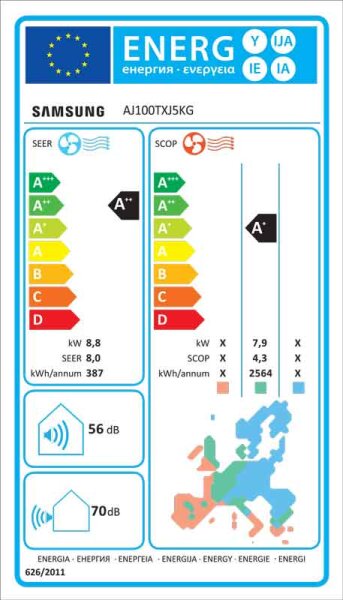 Samsung AJ100TXJ5KG/EU Multi-Split Außengerät - 10,0 kW