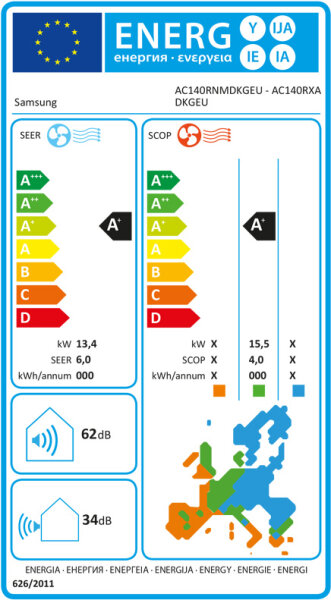 Samsung MSP AC140RNMDKG/EU/X Kanaleinbauklimageräte Set - 13,4 kW