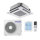 Samsung Wind-Free 4 Wege AC140RN4DKGEU/X Deckenkassettenklimageräte Set - 13,4 kW