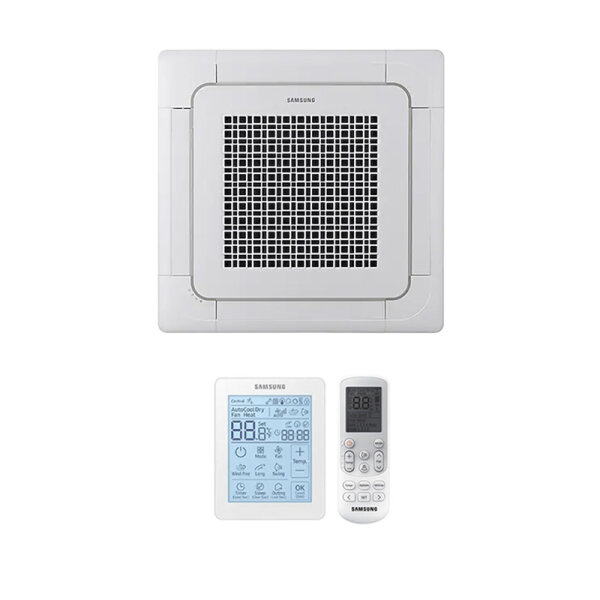 Samsung Wind-Free 4 Wege AC140RN4DKGEU/X Deckenkassettenklimageräte Set/400V - 13,4 kW