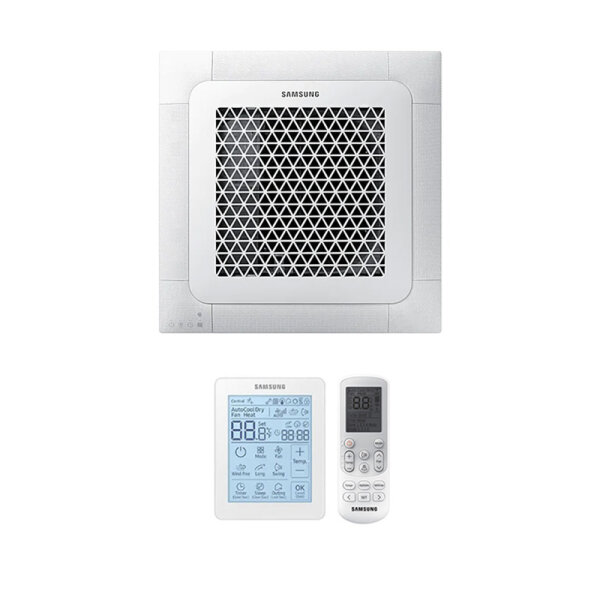 Samsung Wind-Free 4 Wege Mini AC026RNNDKG/EU Deckenkassettenklimageräte Set - 2,60 kW