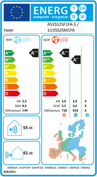 Haier Flexis Plus Silver Shine AS35S2SF1FA-S Wandklimageräte Set - 3,50 kW